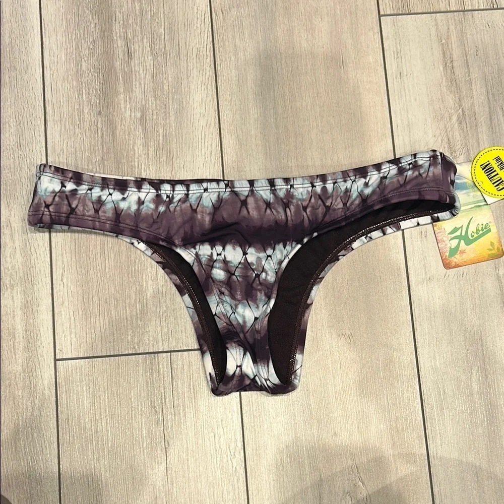 Hobie brown tie dye swim bikini bottom size medium